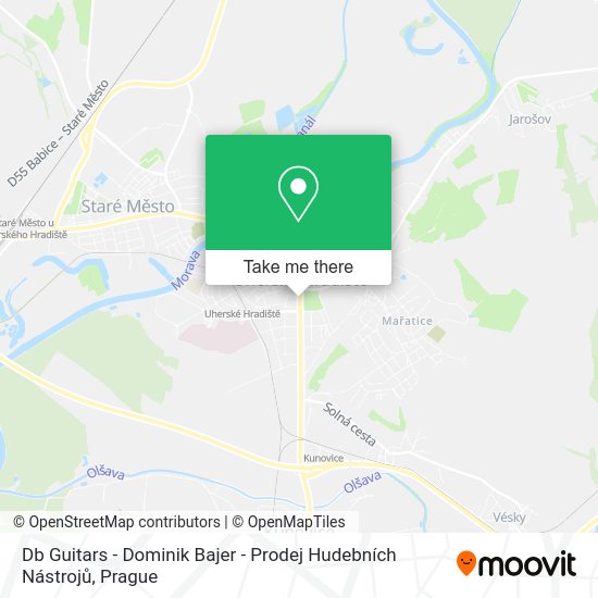 Db Guitars - Dominik Bajer - Prodej Hudebních Nástrojů map