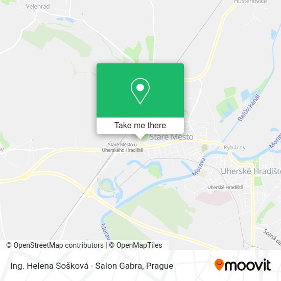 Карта Ing. Helena Sošková - Salon Gabra