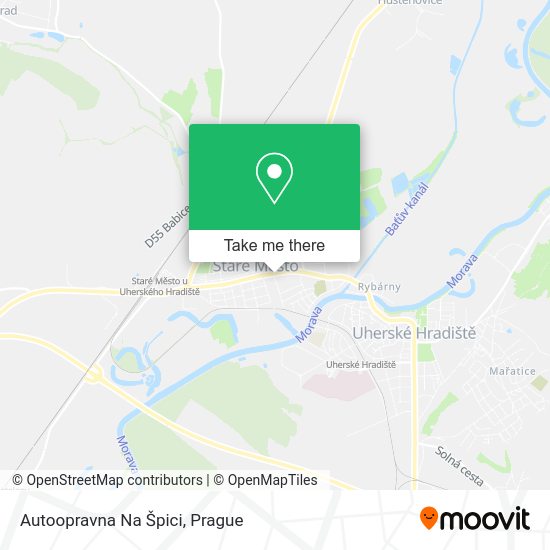 Autoopravna Na Špici map