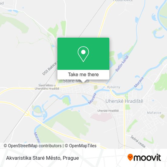Akvaristika Staré Město map