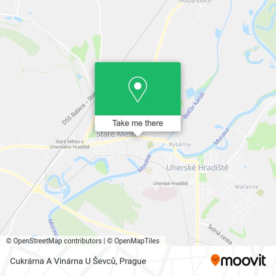 Cukrárna A Vinárna U Ševců map