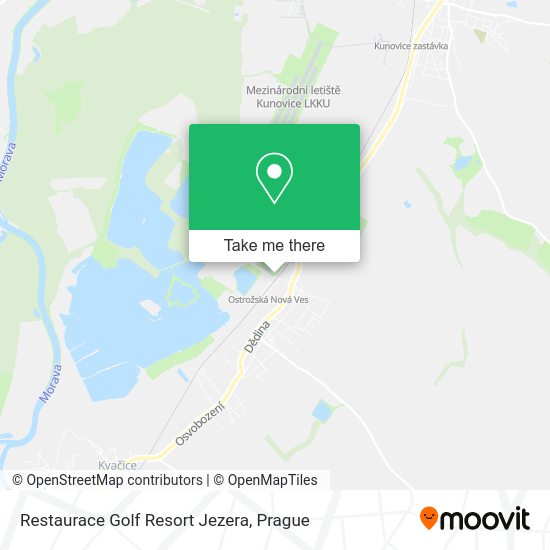 Restaurace Golf Resort Jezera map