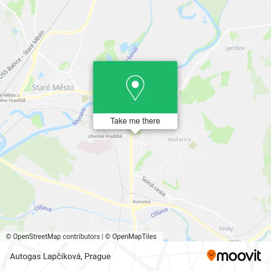 Карта Autogas Lapčíková
