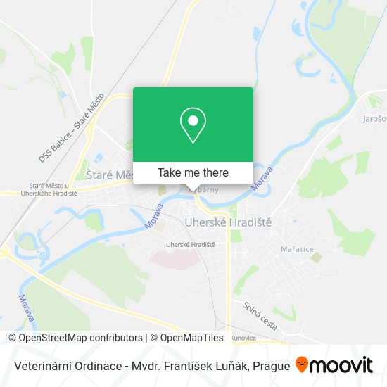 Veterinární Ordinace - Mvdr. František Luňák map