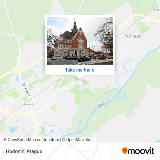 Карта Hodonín