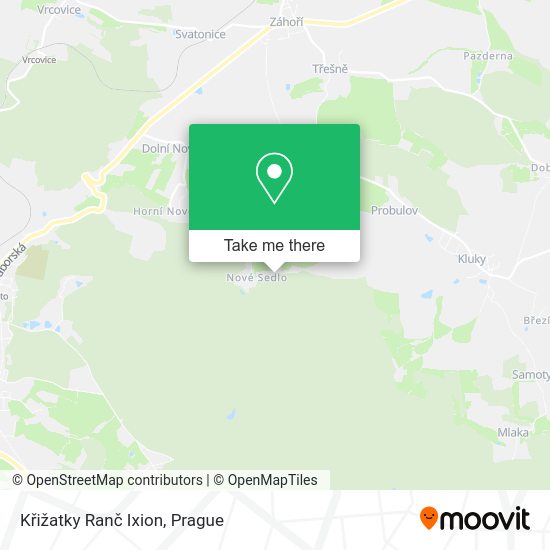 Křižatky Ranč Ixion map