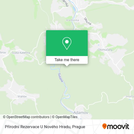 Přírodní Rezervace U Nového Hradu map