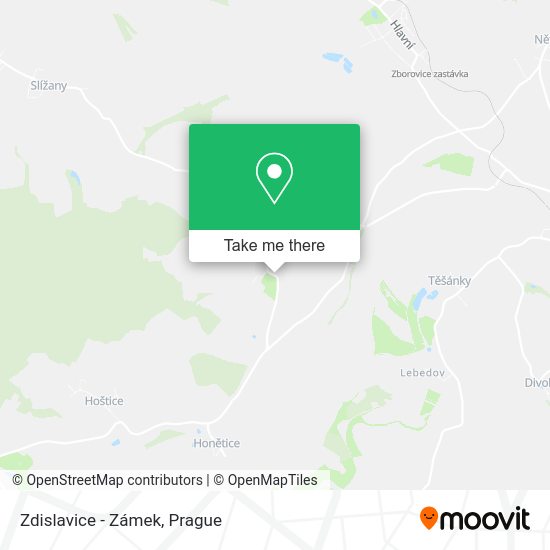 Карта Zdislavice - Zámek