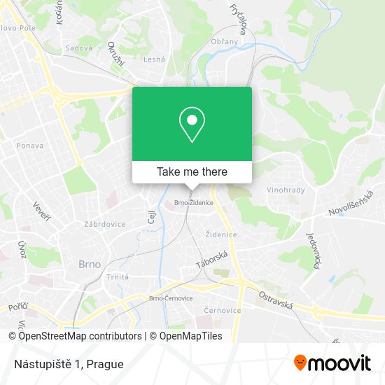 Nástupiště 1 map