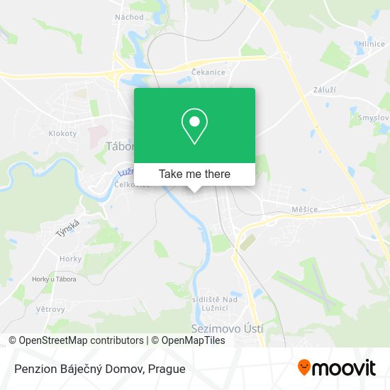 Penzion Báječný Domov map