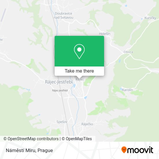 Náměstí Míru map