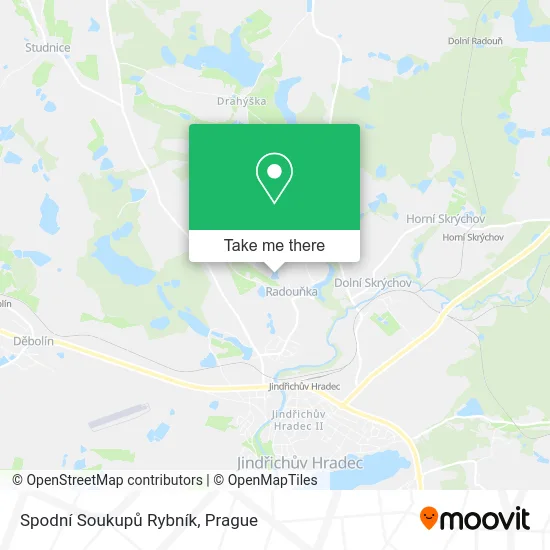 Карта Spodní Soukupů Rybník