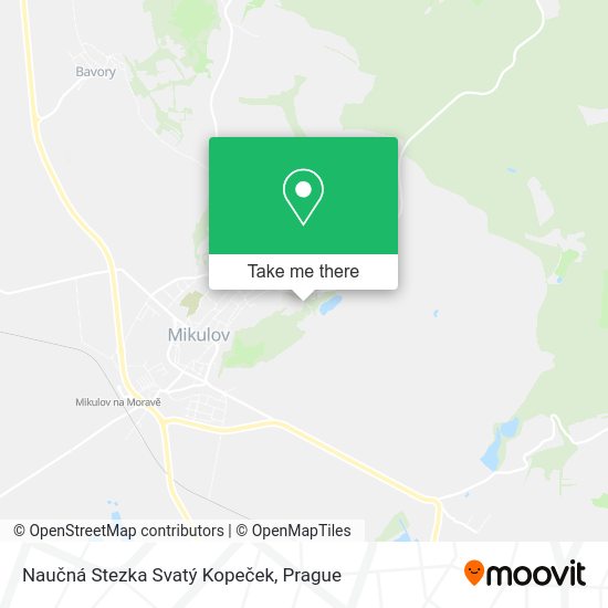 Naučná Stezka Svatý Kopeček map