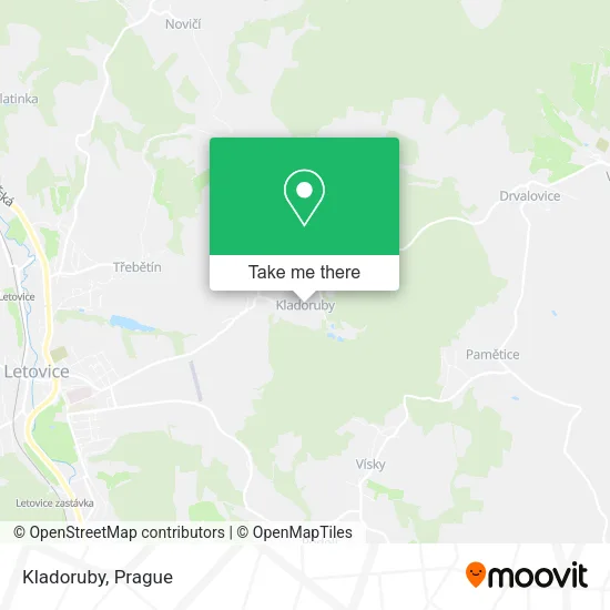 Карта Kladoruby