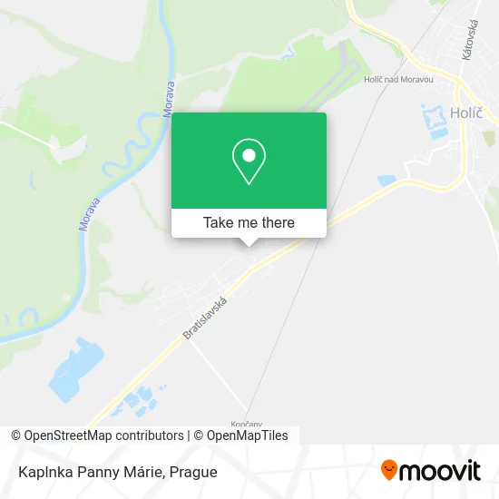 Карта Kaplnka Panny Márie