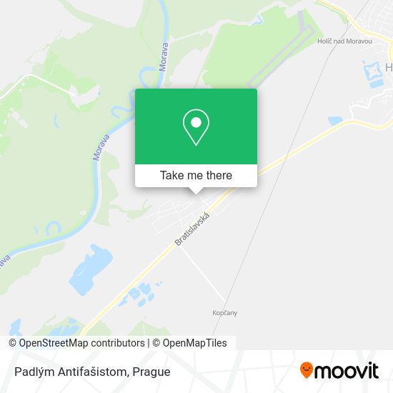 Карта Padlým Antifašistom