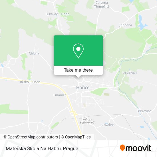 Mateřská Škola Na Habru map