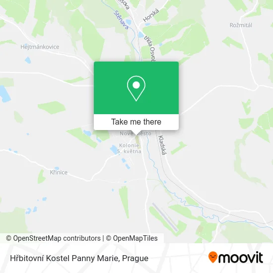 Карта Hřbitovní Kostel Panny Marie