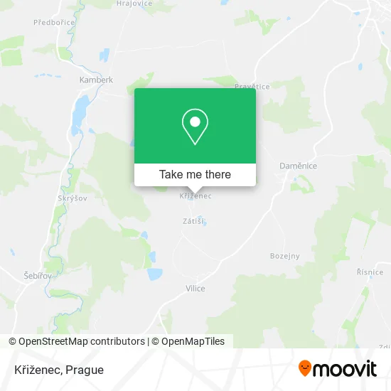 Křiženec map