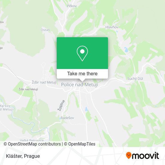 Карта Klášter