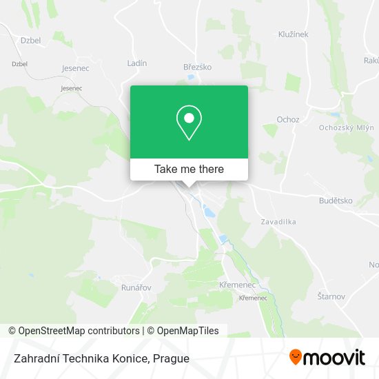 Zahradní Technika Konice map
