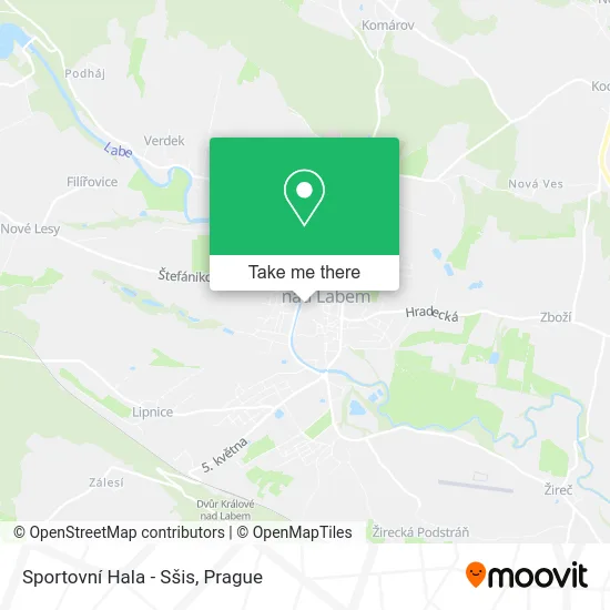 Карта Sportovní Hala - Sšis