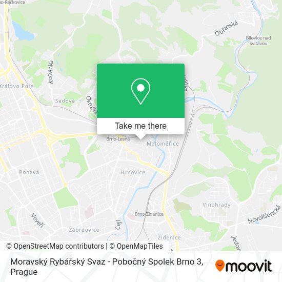 Moravský Rybářský Svaz - Pobočný Spolek Brno 3 map