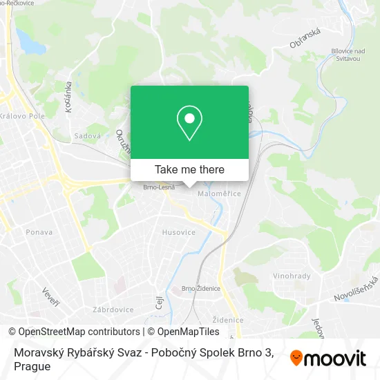 Карта Moravský Rybářský Svaz - Pobočný Spolek Brno 3