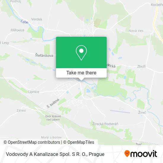 Карта Vodovody A Kanalizace Spol. S R. O.