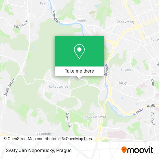 Svatý Jan Nepomucký map