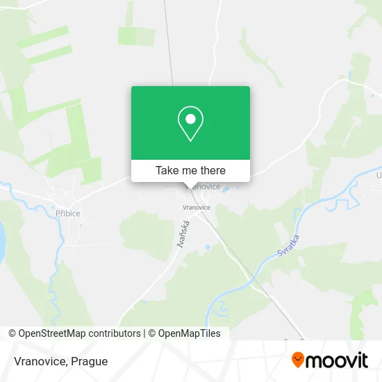 Карта Vranovice