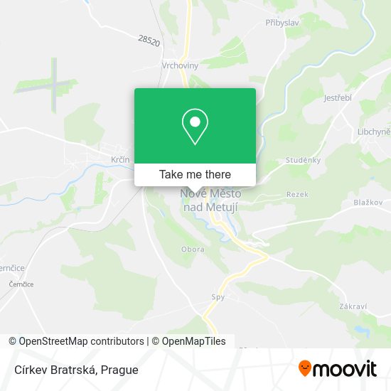 Církev Bratrská map