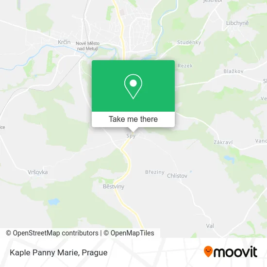 Карта Kaple Panny Marie