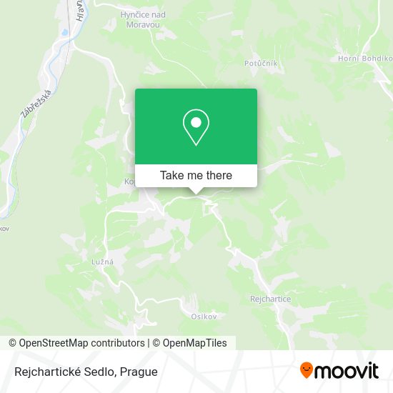 Rejchartické Sedlo map