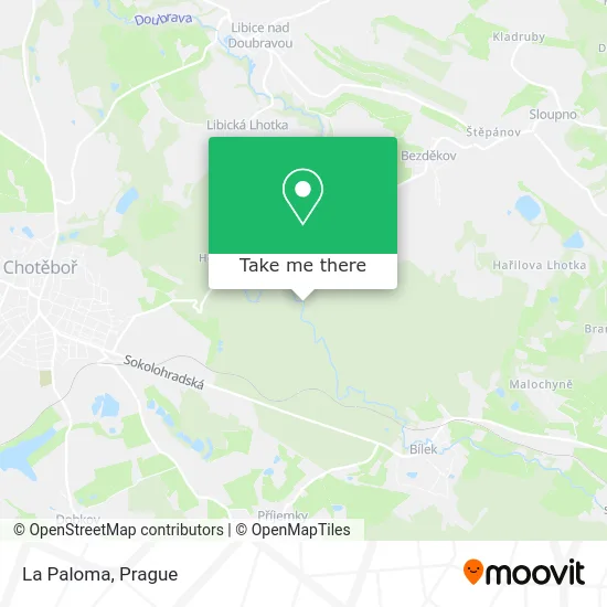 La Paloma map