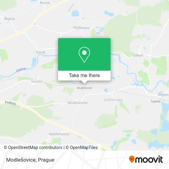 Карта Modlešovice