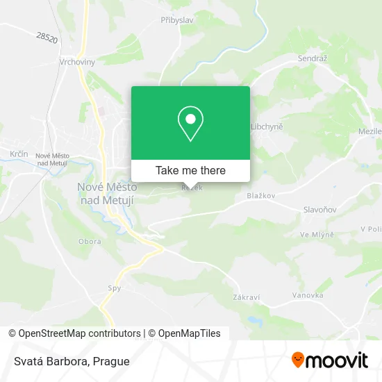 Карта Svatá Barbora