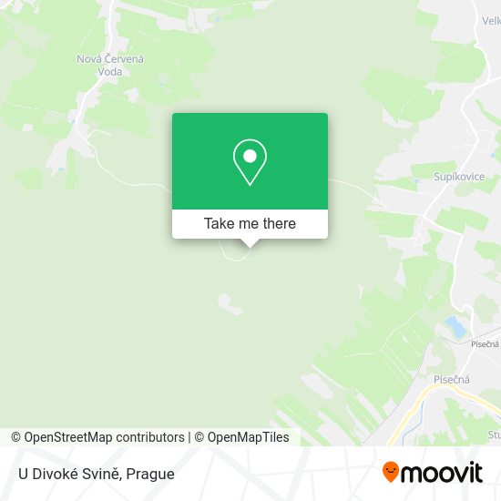 U Divoké Svině map