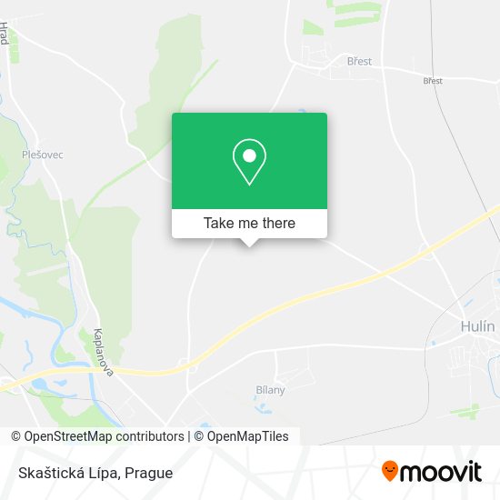 Skaštická Lípa map