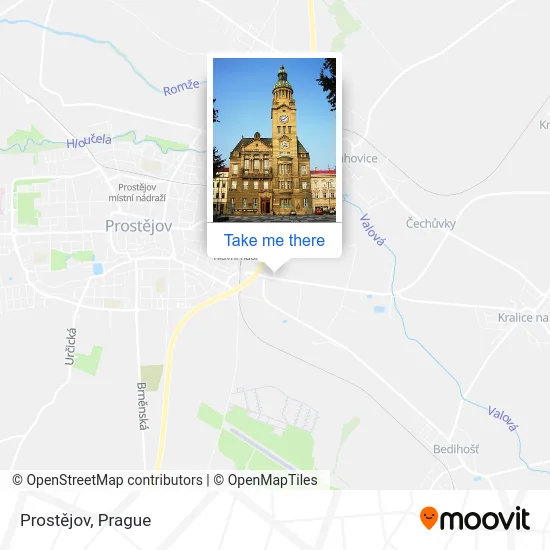 Карта Prostějov