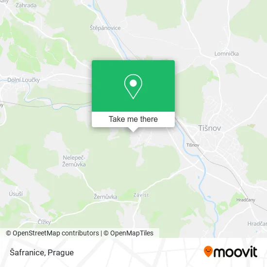 Карта Šafranice