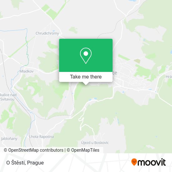 O Štěstí map