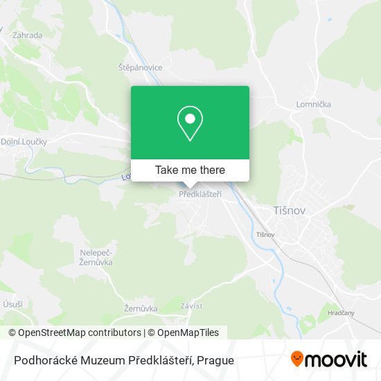 Podhorácké Muzeum Předklášteří map