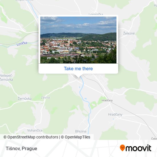 Tišnov map