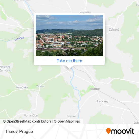 Карта Tišnov