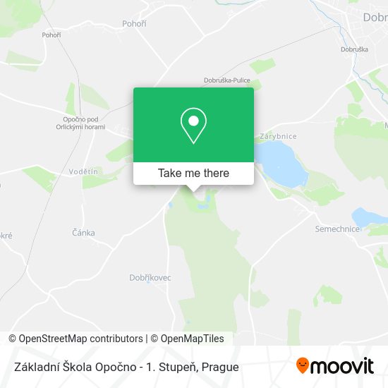 Základní Škola Opočno - 1. Stupeň map