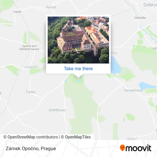 Карта Zámek Opočno