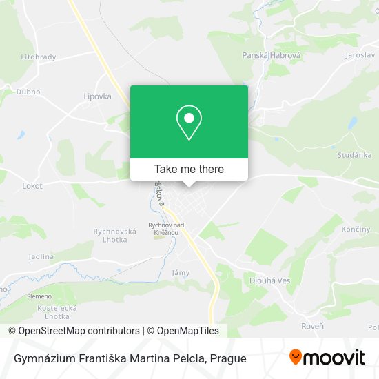 Gymnázium Františka Martina Pelcla map
