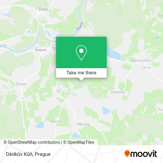 Dědkův Kůň map