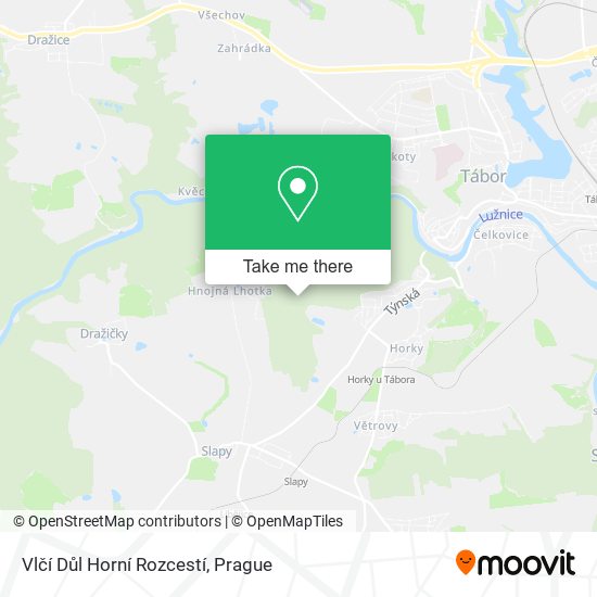 Vlčí Důl Horní Rozcestí map